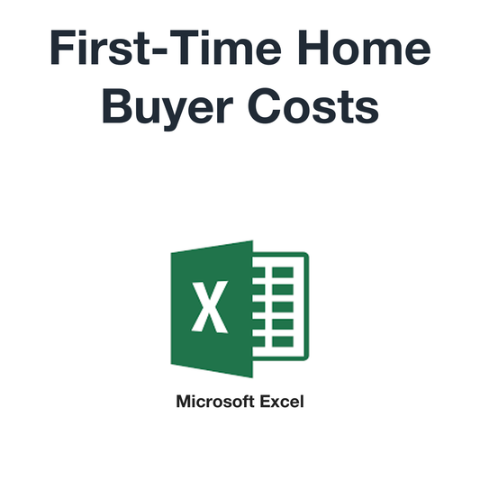 First-time home buyer costs (Microsoft Excel format)