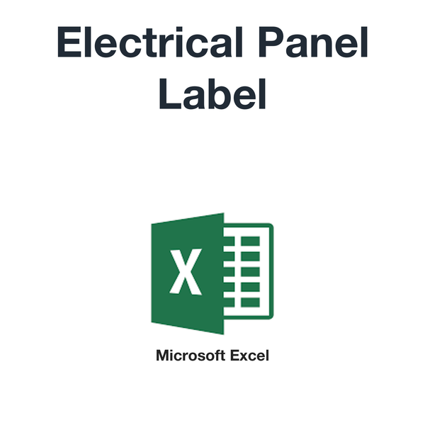 Electrical panel label (Microsoft Excel format) CRFX Group Electrical panel label (Microsoft Excel format) CRFX Group