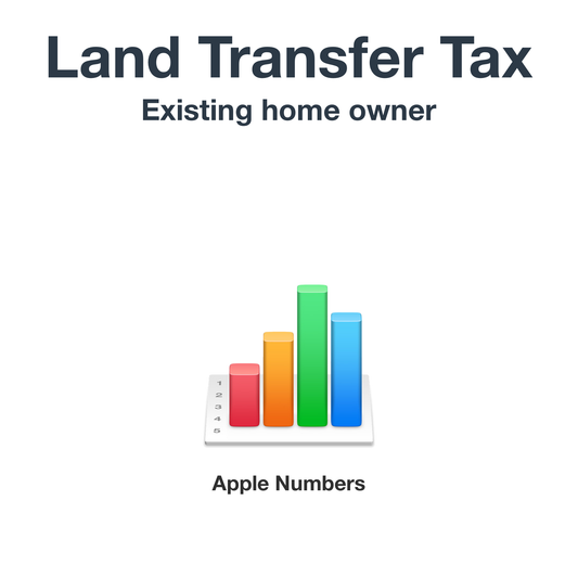 Land Transfer Tax - Existing home owner (Apple Numbers format)