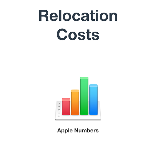 Relocation costs (Apple Numbers format)