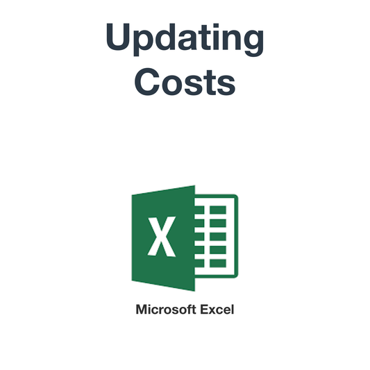 Updating Costs (Microsoft Excel format)