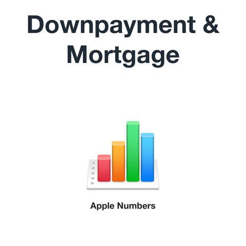 Downpayment & Mortgage (Apple Numbers format)