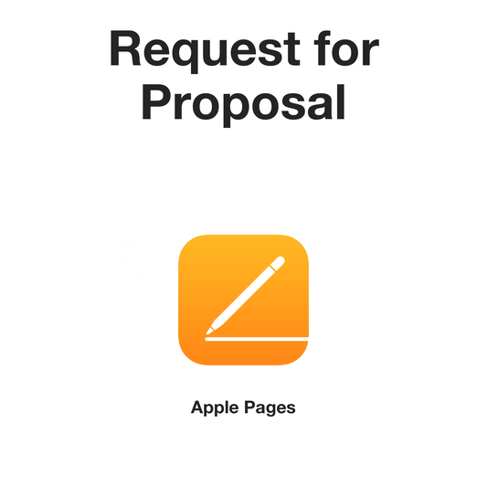 Request For Proposal - RFP (Apple Pages format)