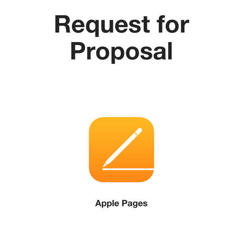 Request For Proposal - RFP (Apple Pages format)
